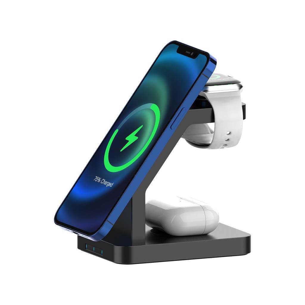 Buff BL34 3in1 15 W MagSafe Masaüstü Kablosuz Şarj Cihazı Teşhir