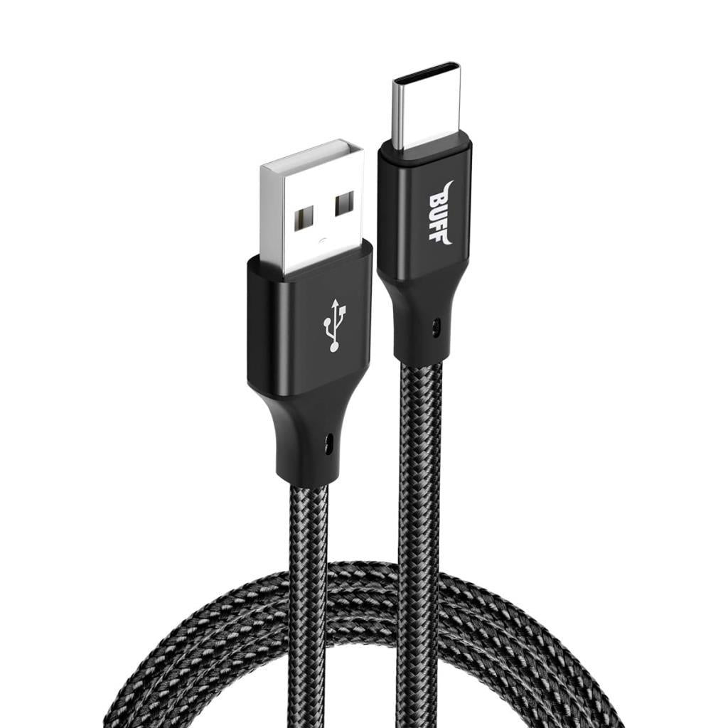 Buff BL71 1.2 m Siyah USB to Type-C Şarj Kablosu - Teşhir
