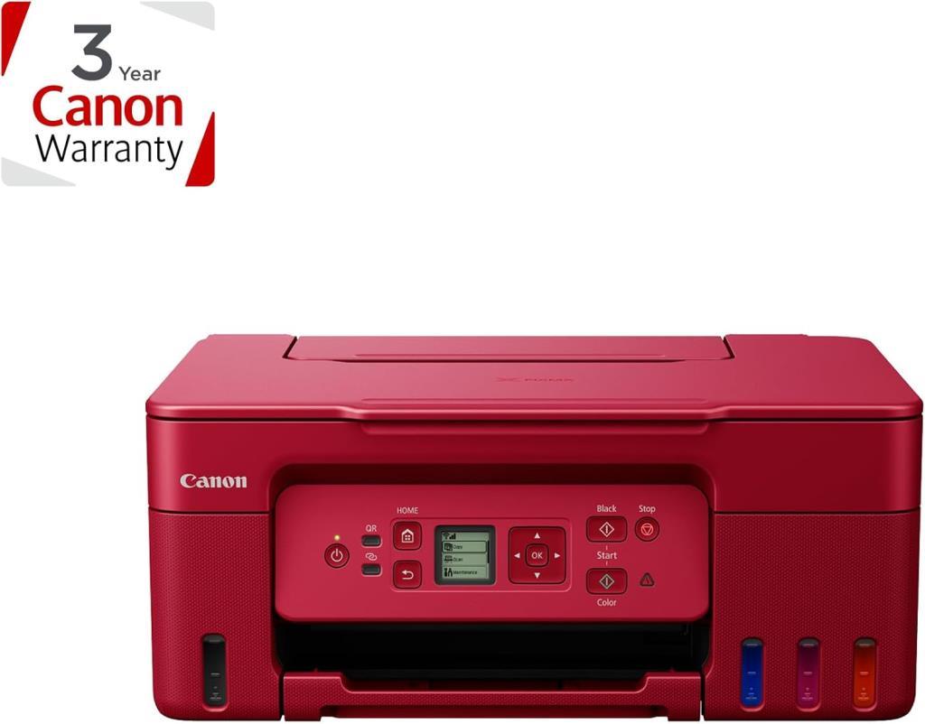 Canon Pixma G3470 Kırmızı Wi-Fi + Tarayıcı + Fotokopi Tanklı Çok Fonksiyonlu Mürekkep Püskürtmeli Yazıcı
