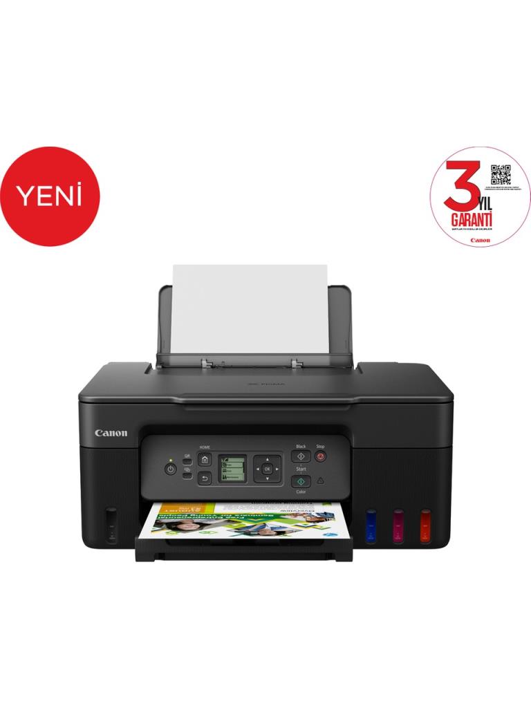 Canon G3470 Yazıcı Tarayıcı Fotokopi Wı-Fı + Mega Tank