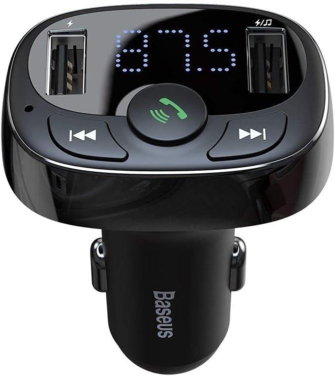 Baseus Cctm Bluetooth Aktarım Mp3 Araç Kiti Dual Usb Araç Şarjı Teşhir