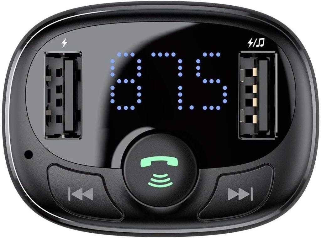 Baseus Cctm Bluetooth Aktarım Mp3 Araç Kiti Dual Usb Araç Şarjı Teşhir