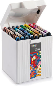 Carioca Plus Sketch Hard Box 80'li Çift Taraflı Marker Kalem Seti - OUTLET