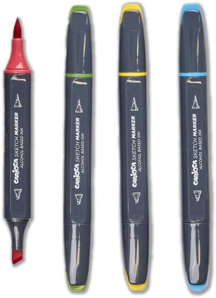Carioca Plus Sketch Hard Box 80'li Çift Taraflı Marker Kalem Seti - OUTLET