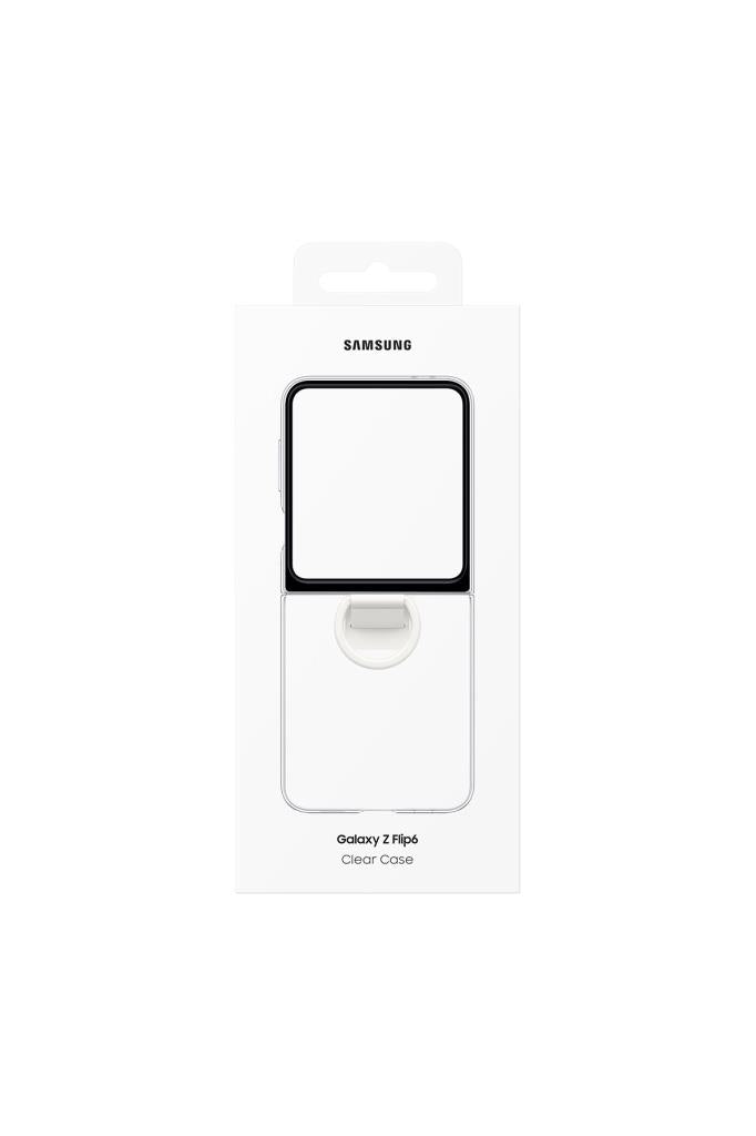 Samsung Galaxy Z Flip 6 Yüzüklü Şeffaf Kılıf Teşhir