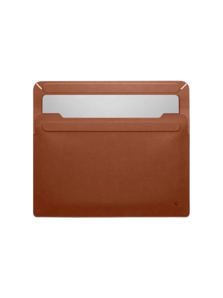 Spigen Valentinus Sleeve 15-16 İnç Laptop Çantası Classic Brown Kılıf