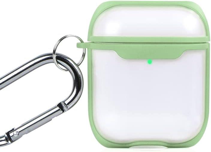 Casen Apple AirPods Kılıfı, Yeşil Çizgili, Transpara