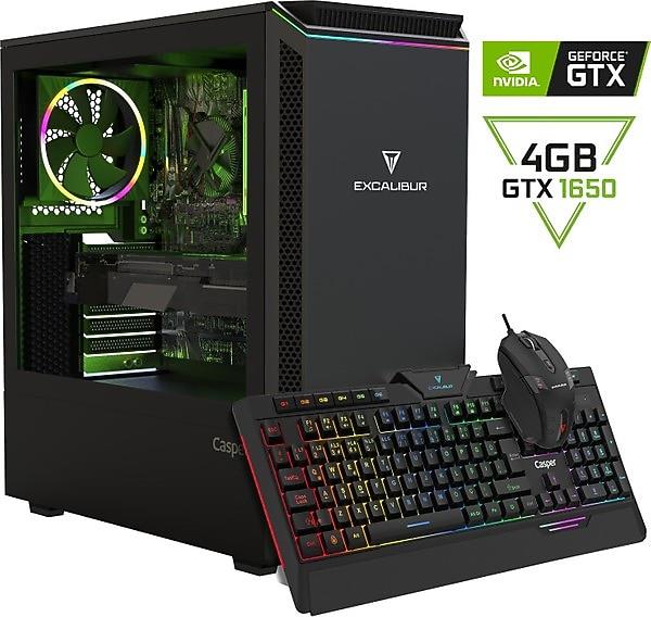 Casper Excalibur E60H.115F-8VH0X-0FC i3-10100F 8 GB 500 GB SSD GTX1650 Masaüstü Bilgisayar - Outlet