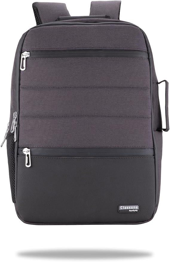 Classone BP-TX304 Combo Serisi 15,6'' Su Geçirmez Kumaş ve Fermuar Notebook, Laptop Sırt Çantası -Antrasit Outlet