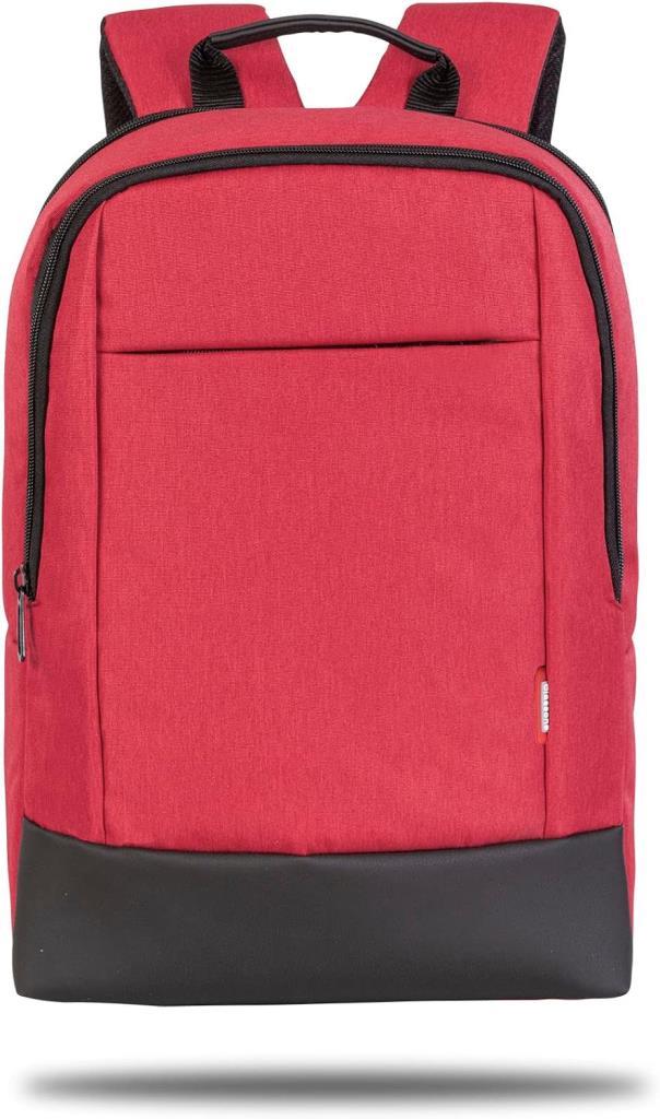 Classone BP-TW1702 Twin Color 17" Uyumlu Notebook Çantası, Kırmızı - Outlet