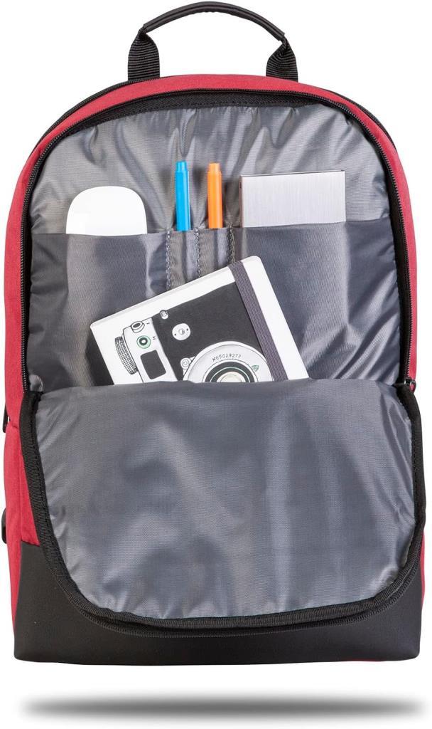 Classone BP-TW1702 Twin Color 17" Uyumlu Notebook Çantası, Kırmızı - Outlet