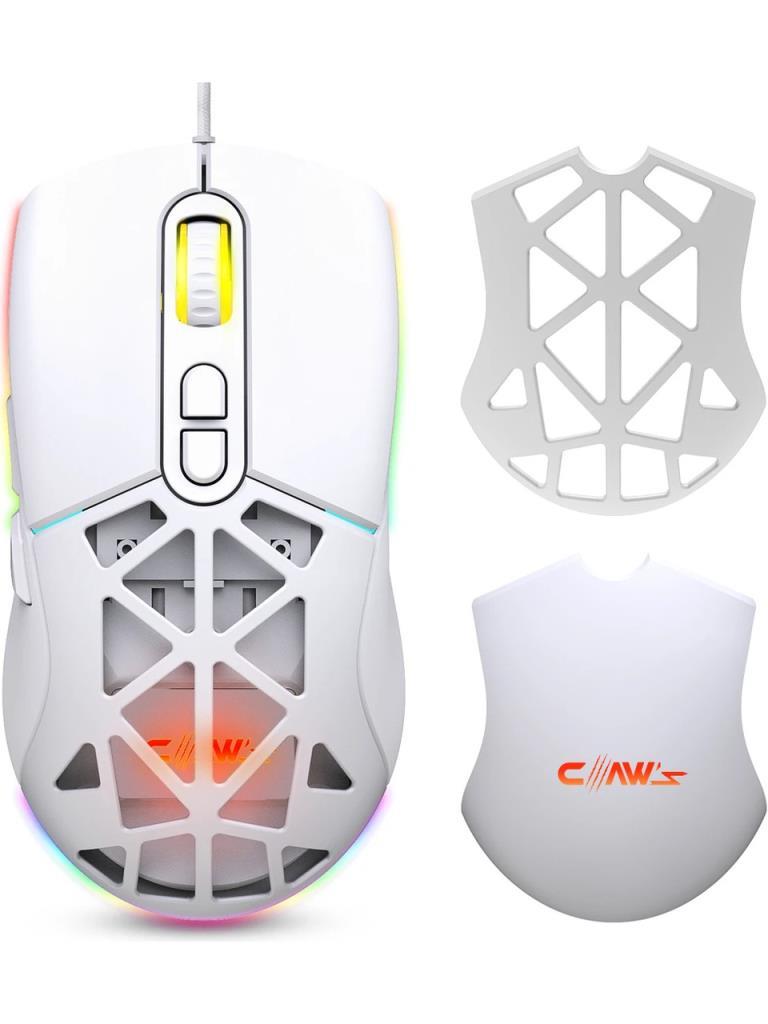 Claws Nexus X1 Beyaz Makrolu Optik Kablolu Oyuncu Mouse Outlet