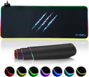 Claw's Raptor 90X40CM Mikrofiber Yüzey/Kaydırmaz Kauçuk Zemin 360° RGB Dikişli XXL Mousepad - Siyah Outlet