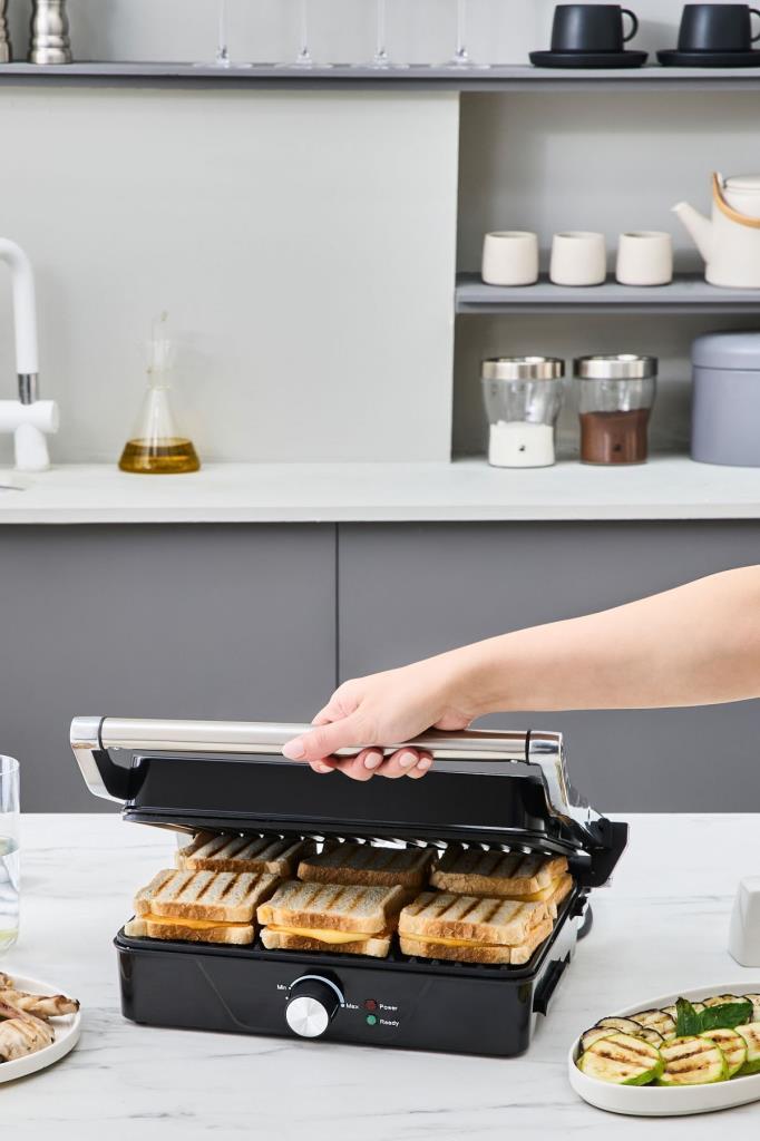 Cookplus Inox 2000 W Izgara ve Tost Makinesi Outlet