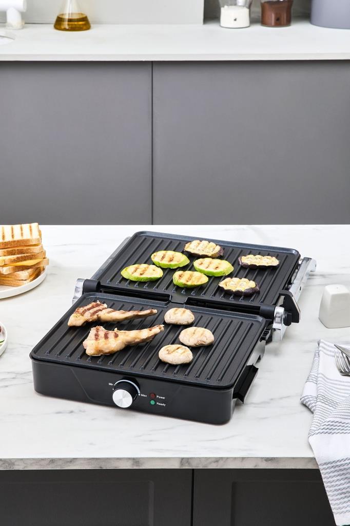 Cookplus Inox 2000 W Izgara ve Tost Makinesi Outlet