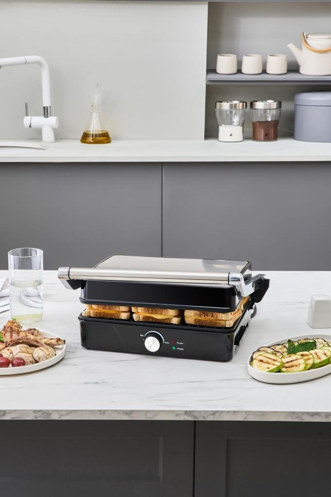 Cookplus Inox 2000 W Izgara ve Tost Makinesi Outlet