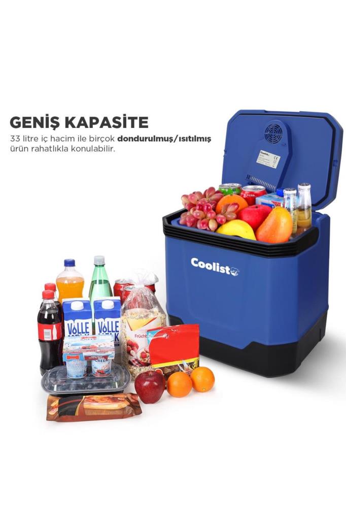 Coolist CLT33 12-220 V 33 lt Termoelektrikli Araç Buzdolabı