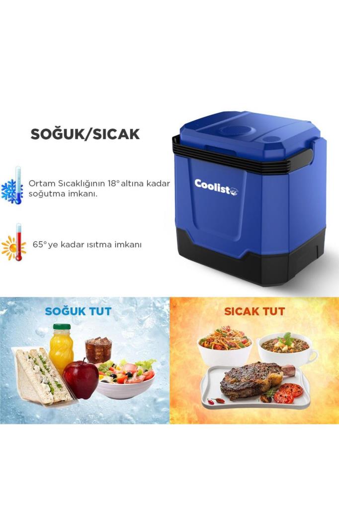 Coolist CLT33 12-220 V 33 lt Termoelektrikli Araç Buzdolabı