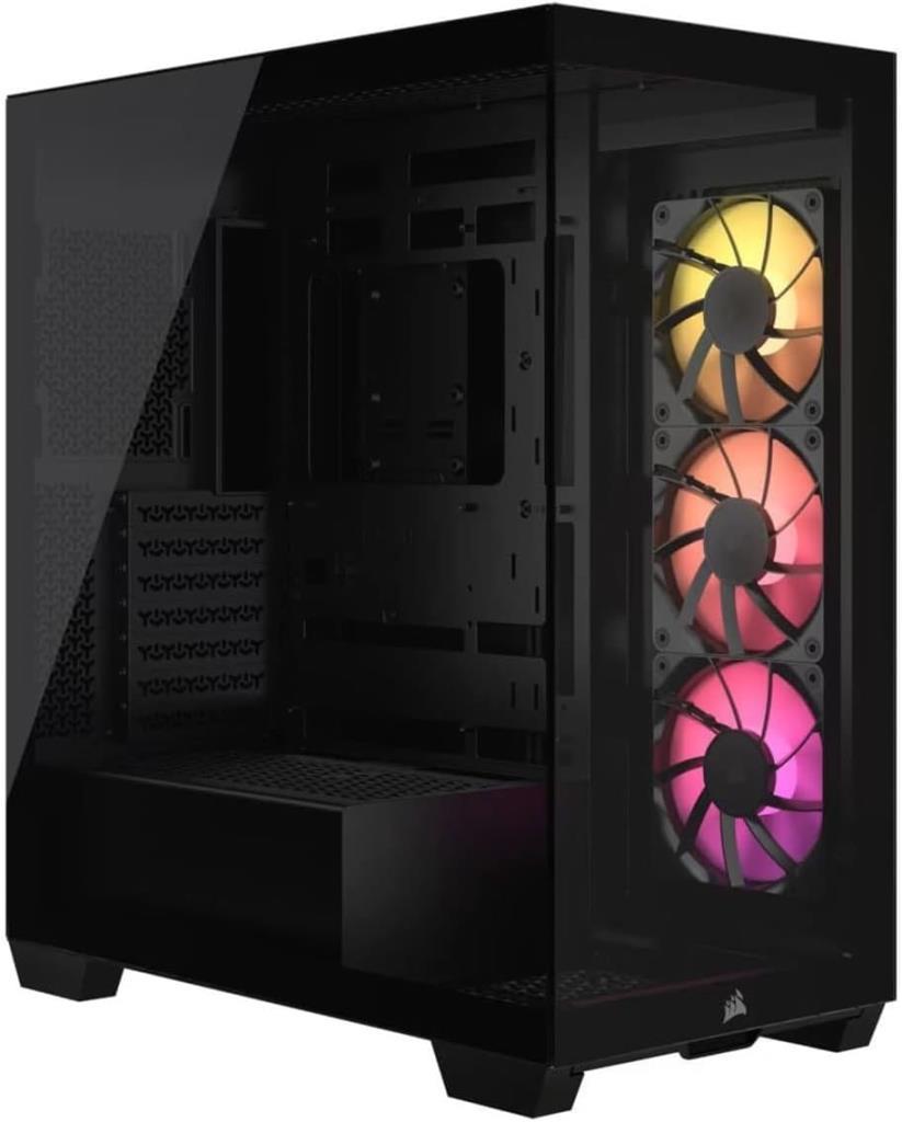 CORSAIR 3500X Mid Tower Kasa 4xRS120 Fan PWM 4in1 Fan Kablosu & RGB Kablo + RM850e 80+ Gold Modular PSU Bundle - Siyah (CC-9900042-BOG) Outlet