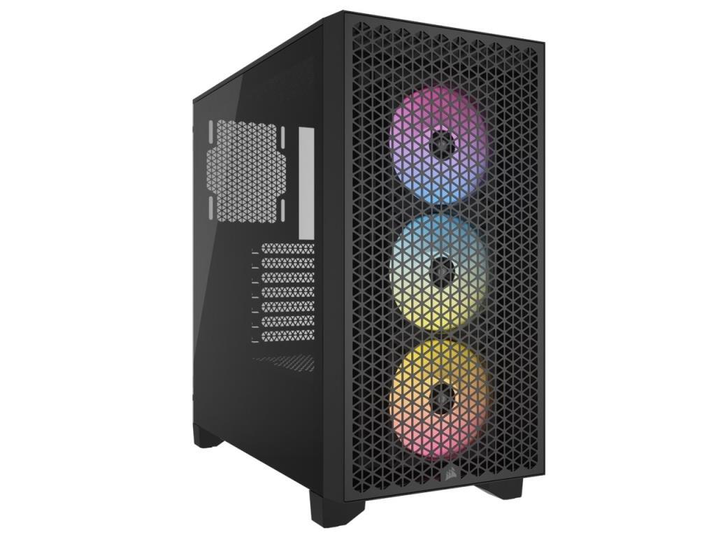 Corsair iCUE 3000D RGB Airflow Siyah Temperli Cam ATX Mid Tower Gaming Kasa CC-9011255-EU - Teşhir