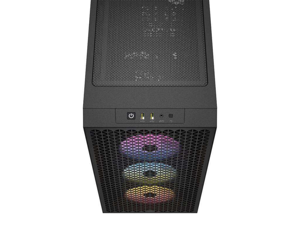 Corsair iCUE 3000D RGB Airflow Siyah Temperli Cam ATX Mid Tower Gaming Kasa CC-9011255-EU - Teşhir