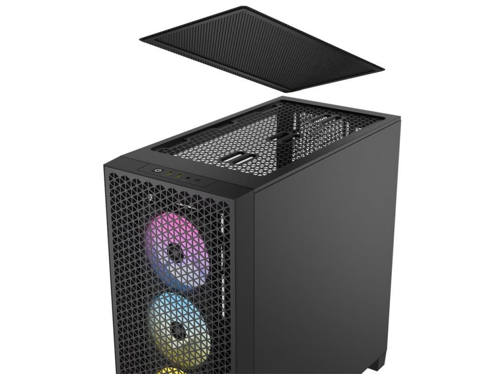 Corsair iCUE 3000D RGB Airflow Siyah Temperli Cam ATX Mid Tower Gaming Kasa CC-9011255-EU - Teşhir