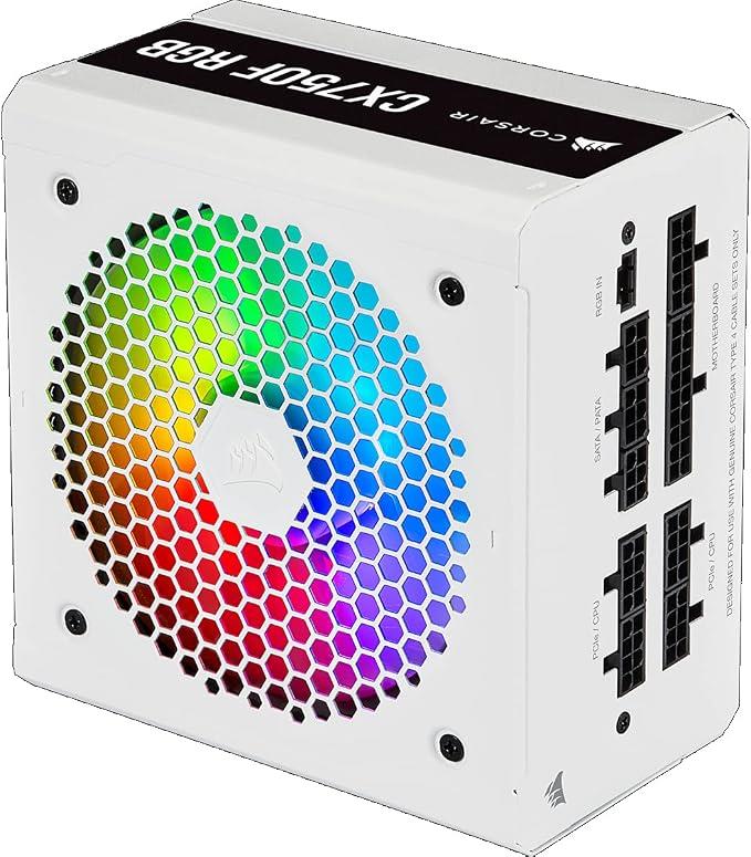 Corsair CX Series CX750F RGB White CP-9020227-EU 750 W Power Supply - TEŞHİR