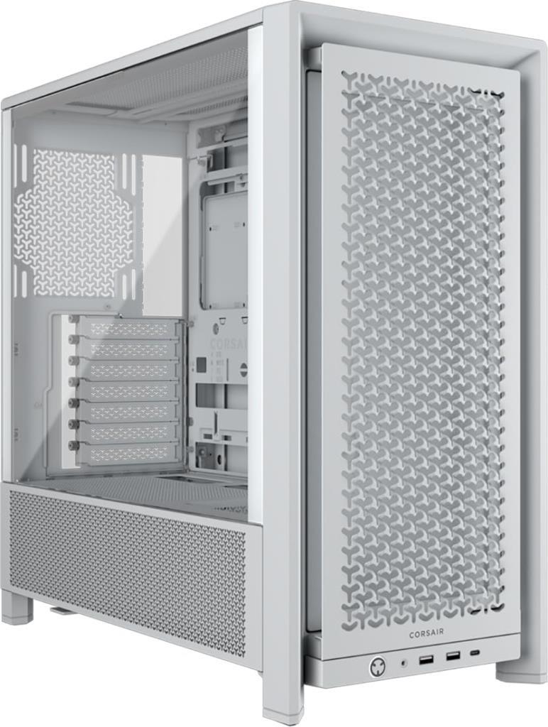 CORSAIR Frame 4000D Modüler Orta Kule ATX PC Kasası – Yüksek Hava Akışı, InfiniRail™ Fan Montaj Sistemi, Çift 360mm Radyatör Desteği, ASUS BTF, MSI Project Zero, Gigabyte Proje Stealth – Beyaz Outlet