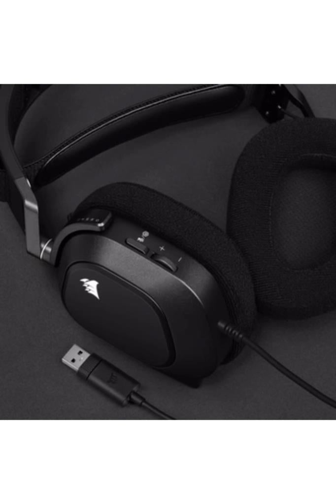 Corsair HS80 RGB USB CA-9011237-EU Siyah 7.1 Kablolu Kulak Üstü Oyuncu Kulaklığı