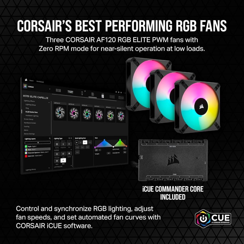 Corsair iCUE H100i Elite Capellix XT CW-9060072-WW 240 mm İşlemci Sıvı Soğutucu - Teşhir