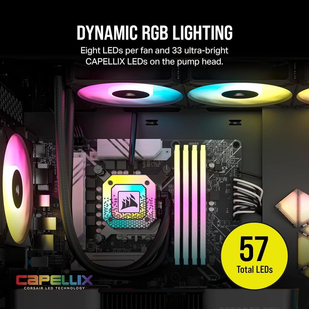 Corsair iCUE H100i Elite Capellix XT CW-9060072-WW 240 mm İşlemci Sıvı Soğutucu - Teşhir