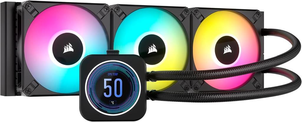 Corsair iCUE H150i Elite LCD XT CW-9060075-WW 360 mm İşlemci Sıvı Soğutucu - Teşhir