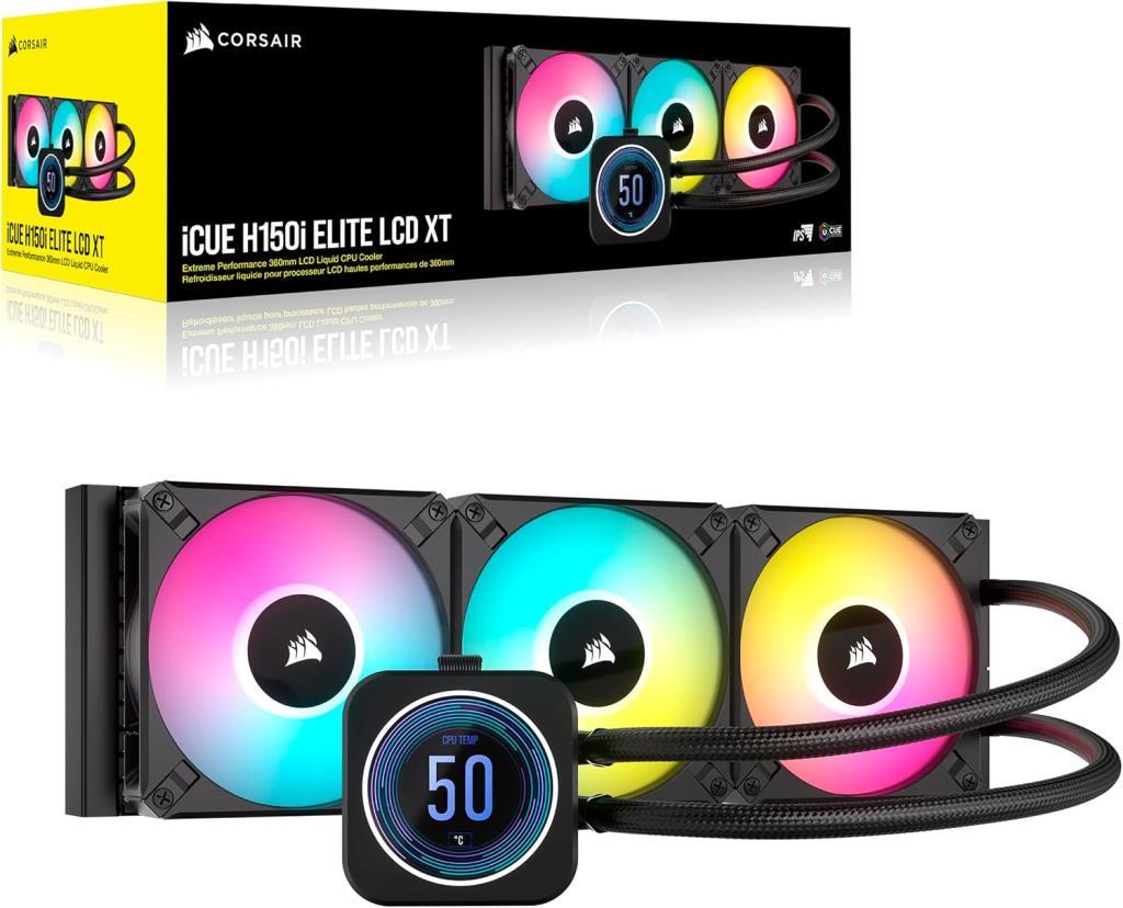Corsair iCUE H150i Elite LCD XT CW-9060075-WW 360 mm İşlemci Sıvı Soğutucu - Teşhir
