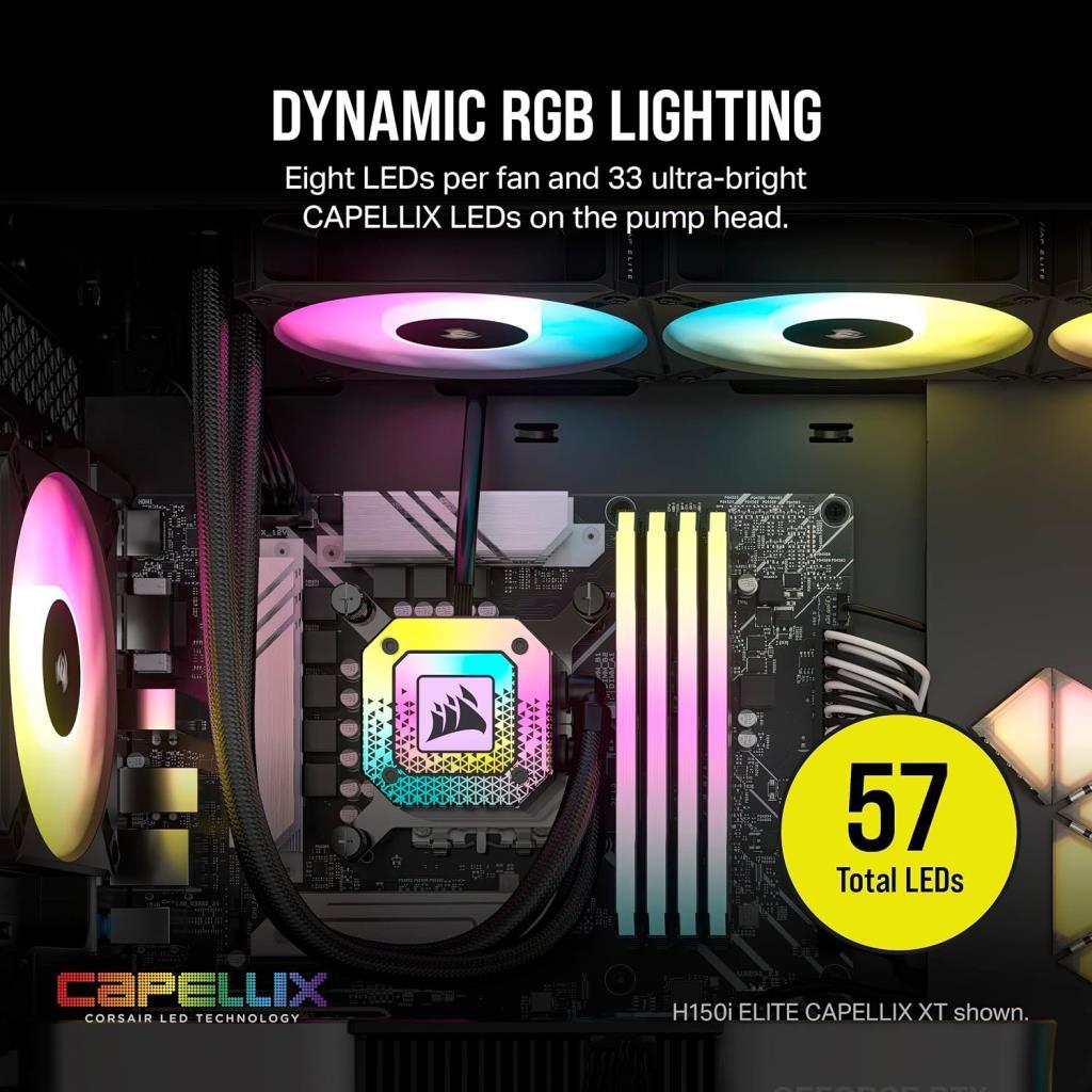 Corsair iCUE H170i Elite Capellix XT CW-9060071-WW 420 mm İşlemci Sıvı Soğutucu - Teşhir