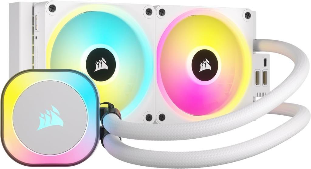 Corsair iCUE LINK H100i RGB AIO CW-9061005-WW 240 mm İşlemci Sıvı Soğutucu Beyaz - Teşhir