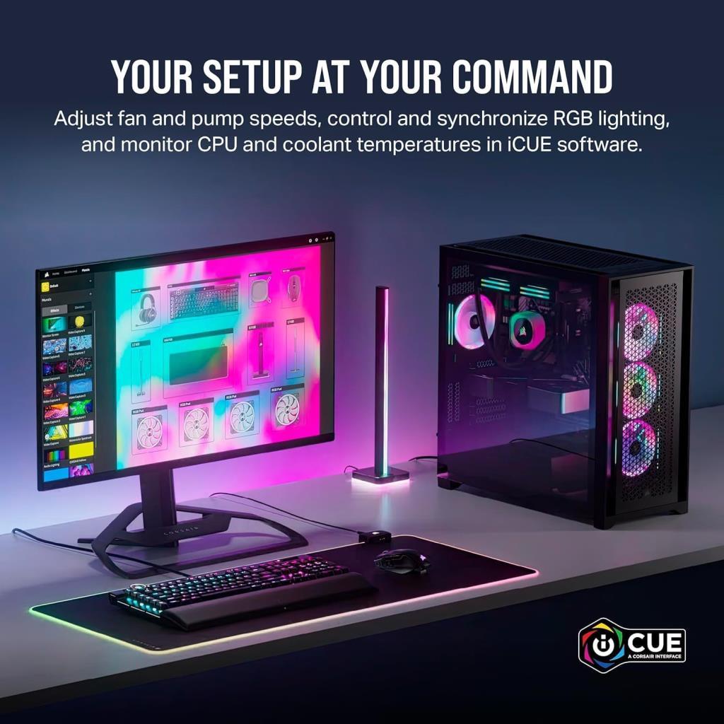 Corsair iCUE LINK H100i RGB AIO CW-9061005-WW 240 mm İşlemci Sıvı Soğutucu Beyaz - Teşhir
