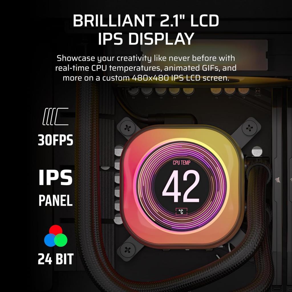 Corsair iCUE Link Titan 240 RX LCD CW-9061022-WW İşlemci Sıvı Soğutucu - Teşhir