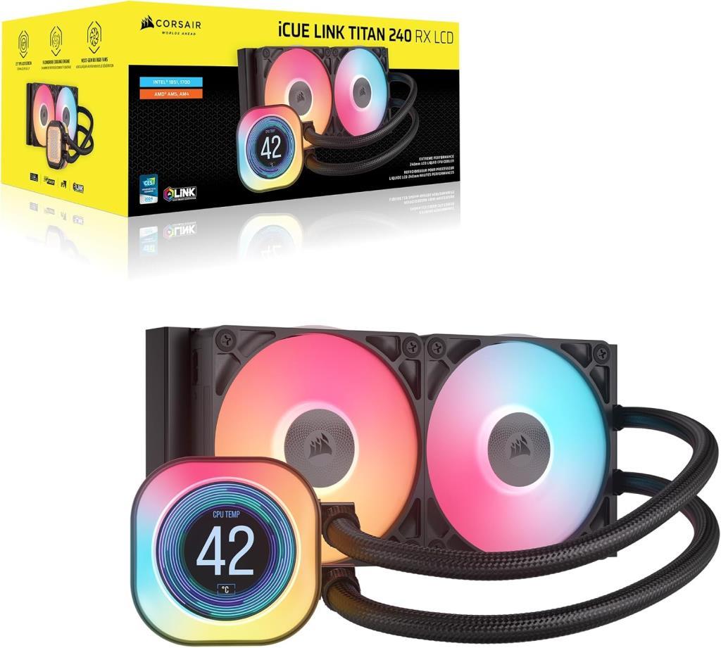 Corsair iCUE Link Titan 240 RX LCD CW-9061022-WW İşlemci Sıvı Soğutucu - Teşhir