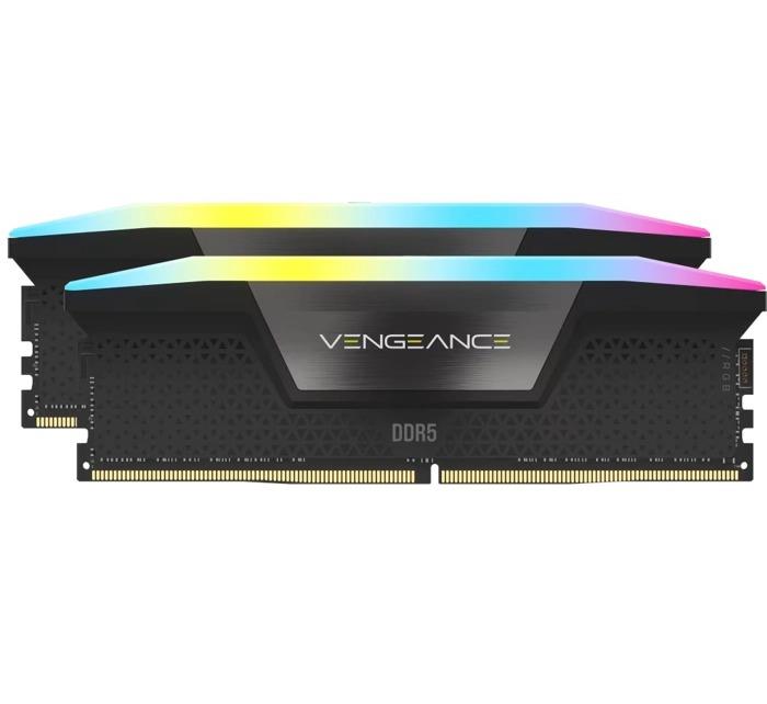 Corsair Vengeance RGB Black 96 GB (2x48) 6400 MHz CL32 CMH96GX5M2B6400C32 DDR5 Ram Outlet