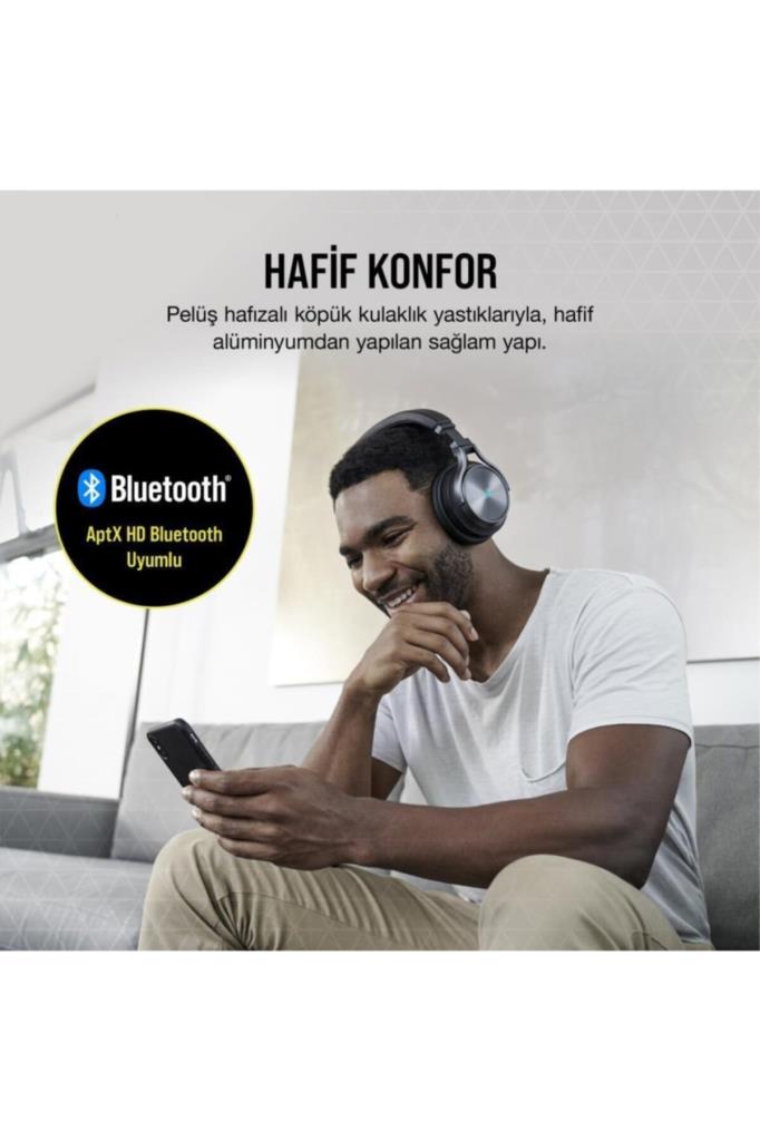 Corsair Virtuoso RGB Wireless XT CA-9011188-EU Kablolu/Kablosuz Kulak Üstü Oyuncu Kulaklığı Outlet