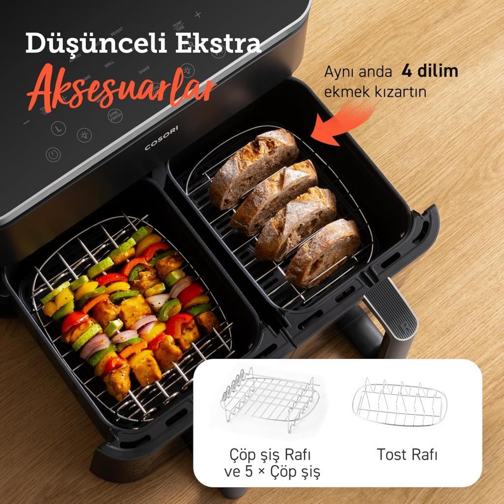 Cosori 8in1 XXL Airfryer 8.5 lt Yağsız Fritöz Teşhir
