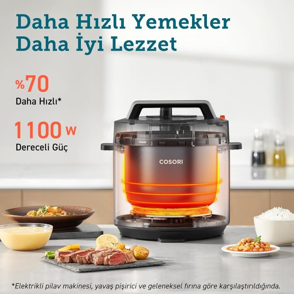 Cosori 9in1 5.7 lt Çok Amaçlı Pişirici