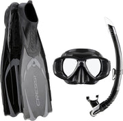 Cressi Pluma Bag Palet Maske Şnorkel Set,45-46 Siyah