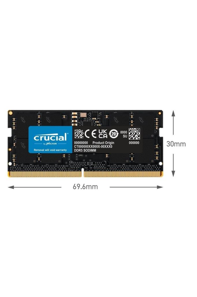 Crucial 64 GB (2x32) 4800 MHz CL40 CT2K32G48C40S5 DDR5 Ram