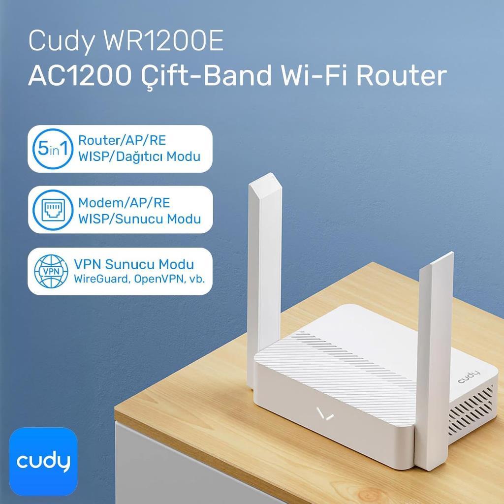 Cudy WR1200E 4 Port 1200 Mbps Router