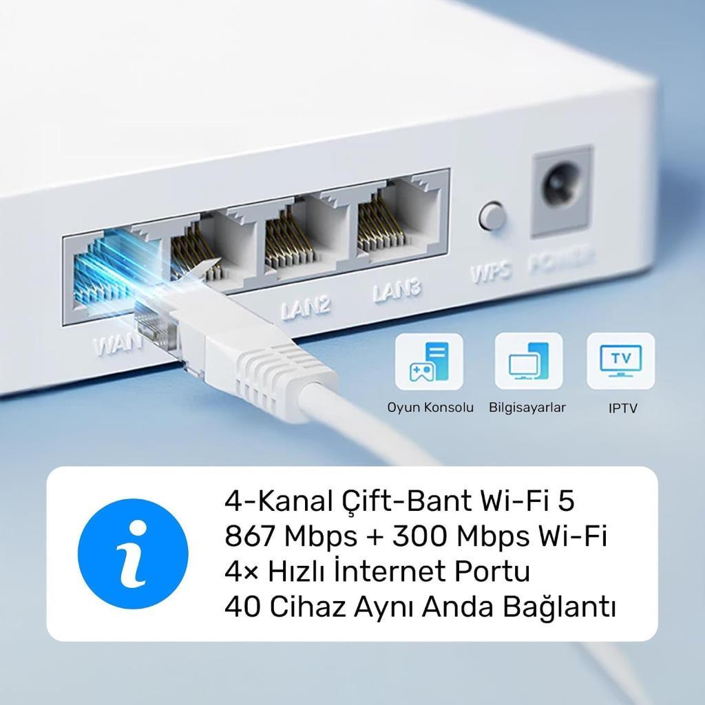 Cudy WR1200E 4 Port 1200 Mbps Router