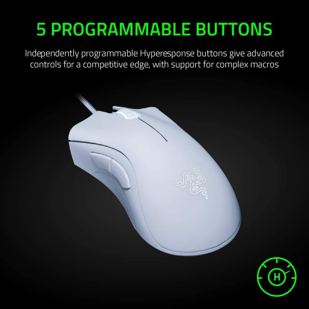 ماوس الألعاب Razer RZ01-03850200-R3M1 Deathadder Essential Optical Wired White 