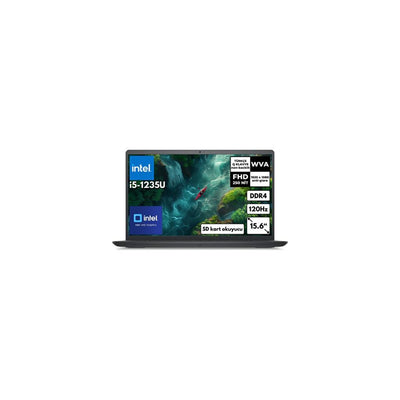 Dell Inspiron 3520 Intel Core i5-1235U 16GB 512GB SSD 15.6" FHD Linux Siyah Dizüstü Bilgisayar - OUTLET