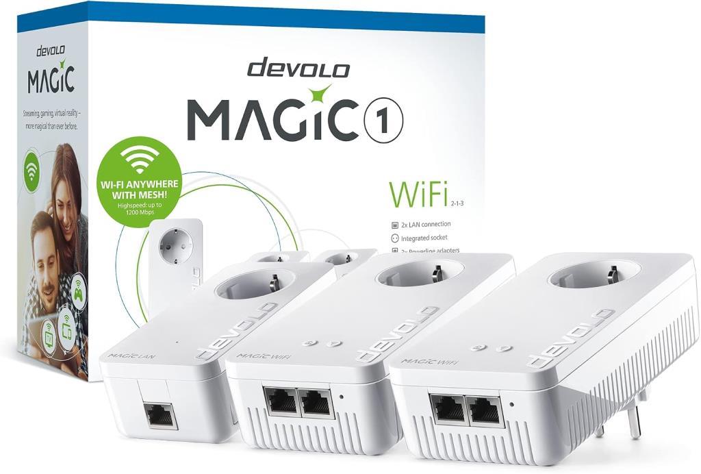 Devolo 8374 Magic 1 WiFi 1200 Mbps - Kablosuz Powerline Menzil Genişletici Çoklu Oda Kiti - Teşhir