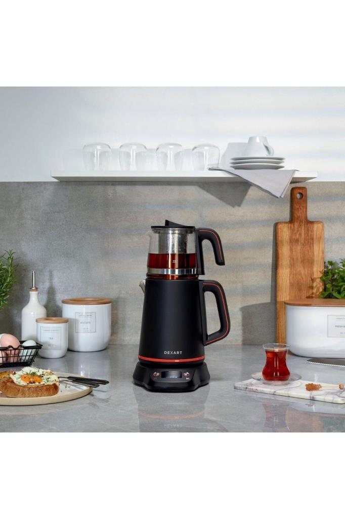 Dexart PerfectTea DX-1321-BL 2200 W Siyah Çay Makinesi Teşhir